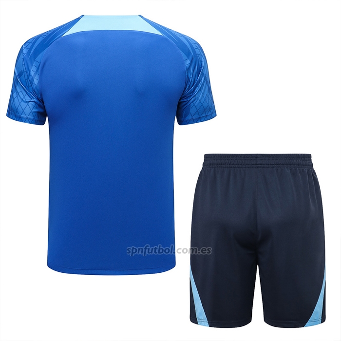Chandal del Inglaterra Manga Corta 2022-2023 Azul - Pantalon Corto